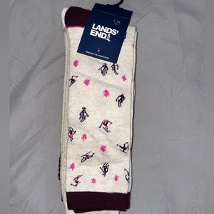 Land’s End Seamless Toe Crew Socks 3-pair
